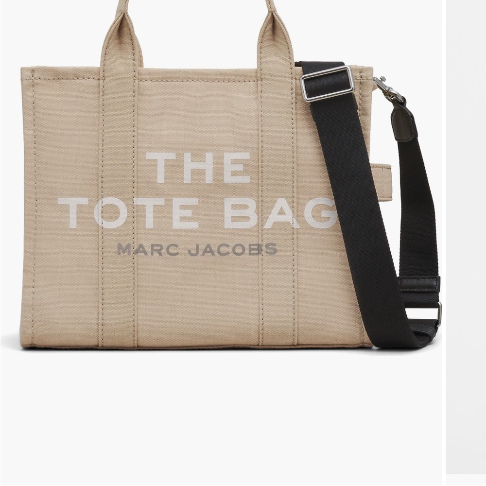 Marc Jacobs Medium Tan Tote Bag with Black Strap